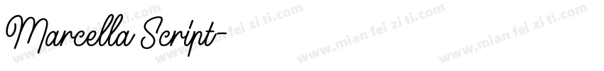 Marcella Script字体转换